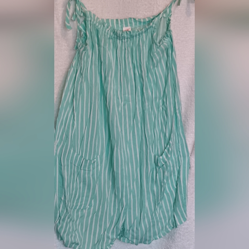 Justice Striped Romper/Swimsuit Cover~Up~Girls Size 18/20